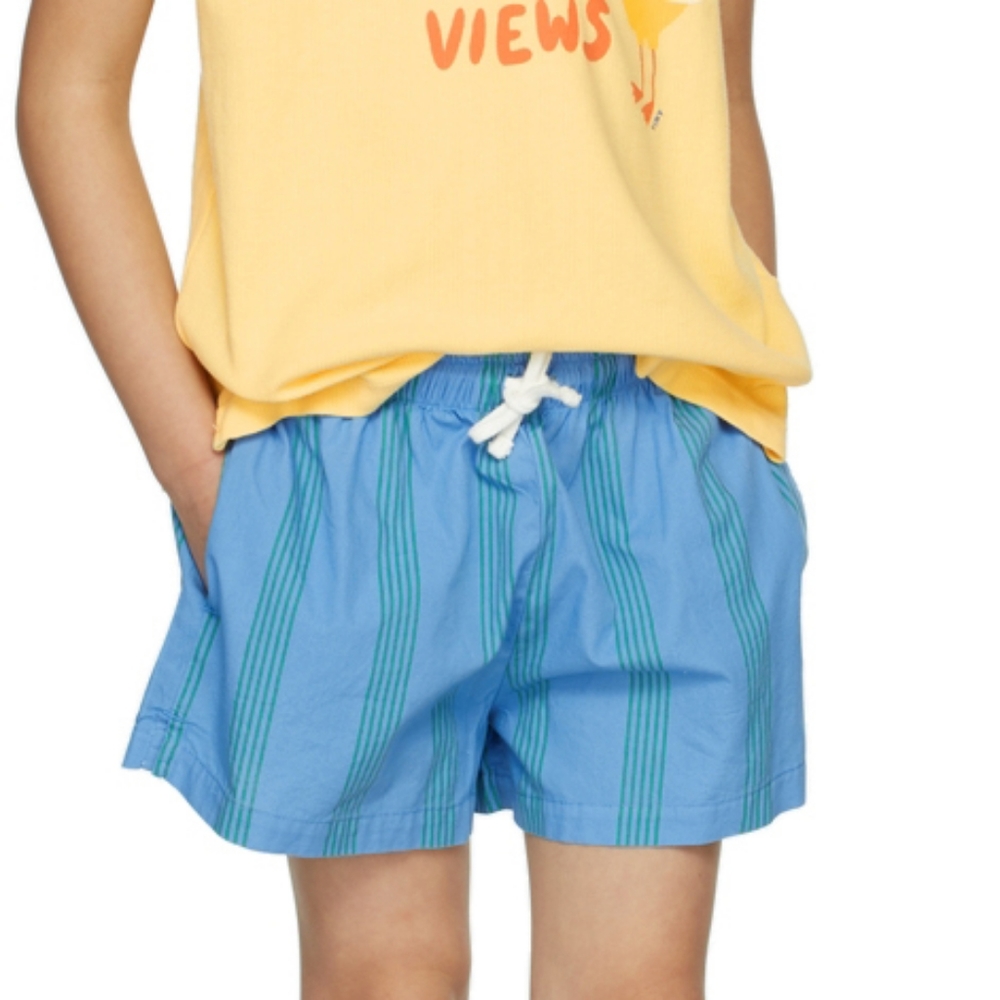NWT Tiny Cottons Kids Blue Lines Short